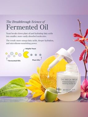 $29 msrp NIB Oh! Mega Milky Oil Fermented Barrier boosting facial oil .5oz